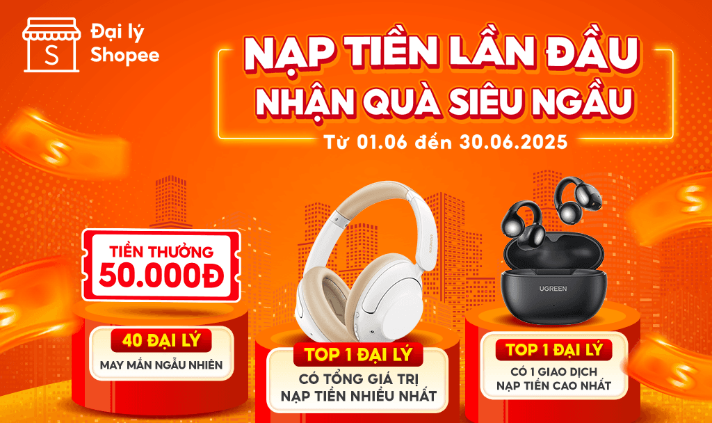  🎉 Đại tiệc sinh nhật 11 tuổi đ&atilde; l&ecirc;n s&oacute;ng, v&agrave; đ&acirc;y l&agrave; lời mời ch&iacute;nh thức d&agrave;nh cho qu&yacute; Đại l&yacute;! Nếu qu&yacute; Đại l&yacute; chưa từng nạp tiền bằng h&igrave;nh thức chuyển khoản ng&acirc;n h&agrave;ng qua số t&agrave;i khoản định danh, th&igrave; đ&acirc;y ch&iacute;nh l&agrave; l&uacute;c toả s&aacute;ng! ✨ Lần đầu nạp tiền kh&ocirc;ng bỡ ngỡ m&agrave; c&ograve;n &ldquo;c&oacute; l&atilde;i&rdquo; với loạt ưu đ&atilde;i ngon nghẻ, qu&agrave; tới tấp 💸🎁 Tham gia ngay để kh&ocirc;ng bỏ lỡ bất k&igrave; ưu đ&atilde;i đỉnh ch&oacute;p m&ugrave;a sinh nhật n&agrave;y! THỜI GIAN CHƯƠNG TR&Igrave;NH Từ ng&agrave;y 01.06 - 30.06.2025 ĐỐI TƯỢNG THAM GIA D&agrave;nh cho tất cả Đại l&yacute; (kh&ocirc;ng bao gồm Kh&aacute;ch h&agra