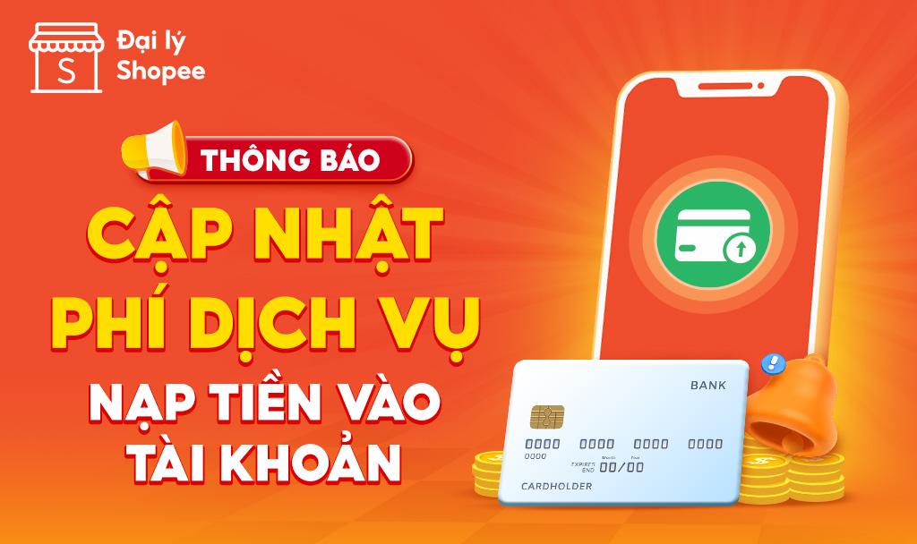  Đại l&yacute; Shopee xin gửi lời cảm ơn ch&acirc;n th&agrave;nh đến tất cả qu&yacute; Đại l&yacute; đang đồng h&agrave;nh c&ugrave;ng Đại l&yacute; Shopee trong thời gian qua. Với mục ti&ecirc;u kh&ocirc;ng ngừng ph&aacute;t triển để đem đến những trải nghiệm ng&agrave;y một tốt hơn cho qu&yacute; Đại l&yacute;, ch&uacute;ng t&ocirc;i xin th&ocirc;ng b&aacute;o về việc cập nhật ph&iacute; dịch vụ khi nạp tiền v&agrave;o t&agrave;i khoản Đại l&yacute; như sau: Đối tượng &aacute;p dụng: 
 D&agrave;nh cho Đại l&yacute; c&oacute; ph&aacute;t sinh giao dịch thanh to&aacute;n bất kỳ từ ng&agrave;y 01/05/2024 đến hết ng&agrave;y 30/10/2024 nhưng doanh số trung b&igrave;nh th&aacute;ng khi mua/nạp trực tiếp thẻ Garena trước chiết khấu trong khoảng thời gian 01/09/2024 đến hết ng&agrave;y 30/10/20